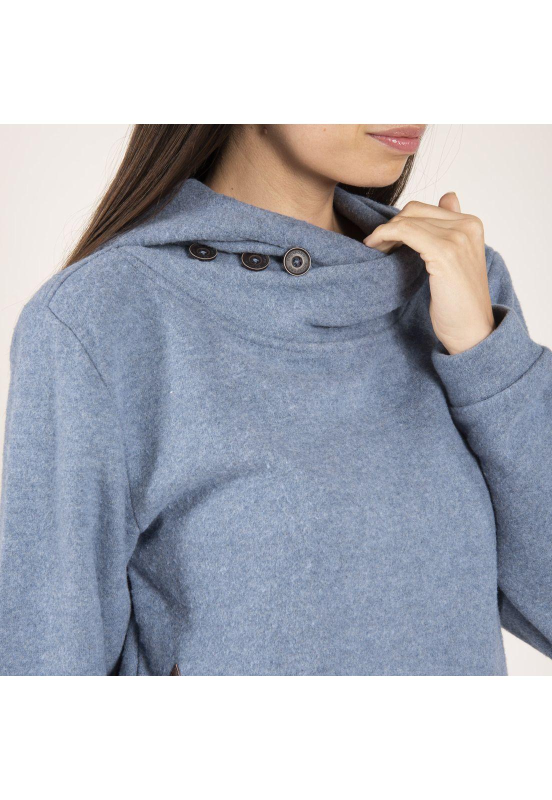 Chaleco Algodón Felt Azul Mujer Rockford-4