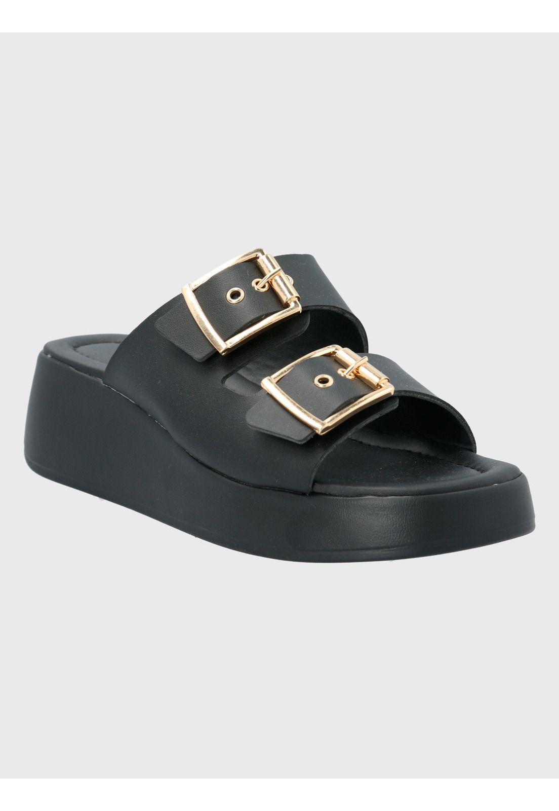 Sandalia Negro Mujer Carlotta -0