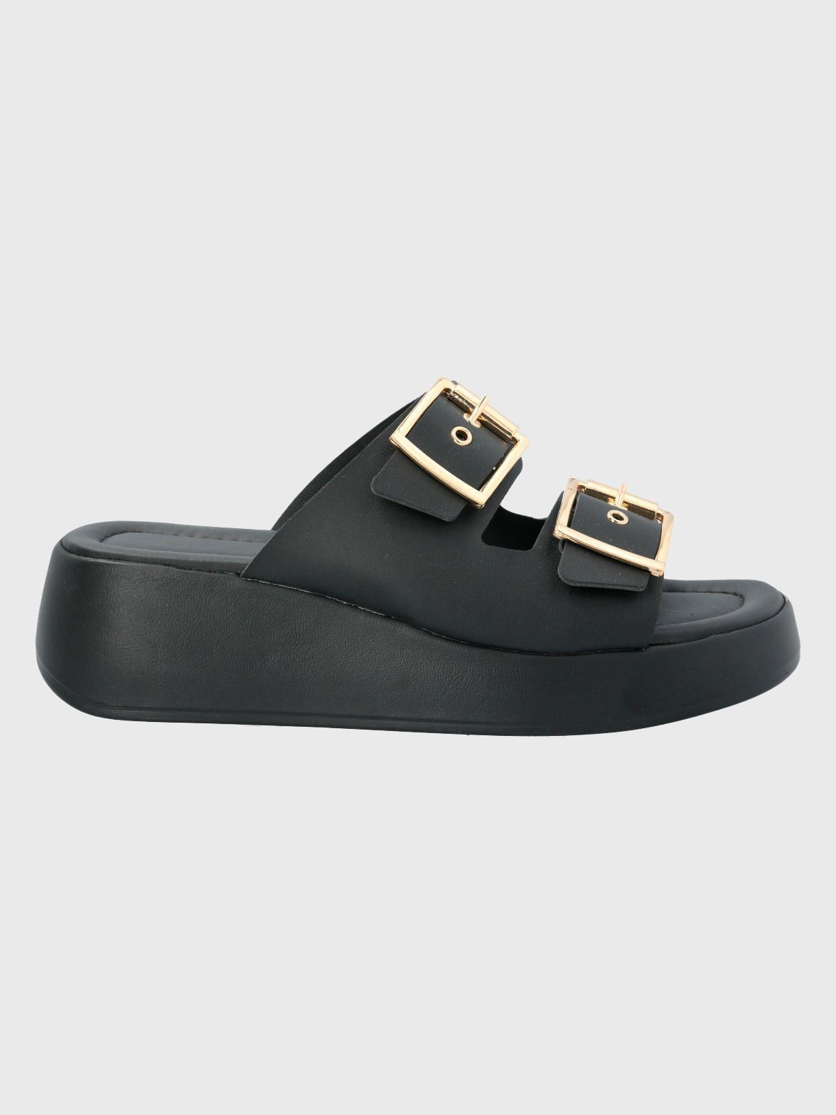 Sandalia Negro Mujer Carlotta -1