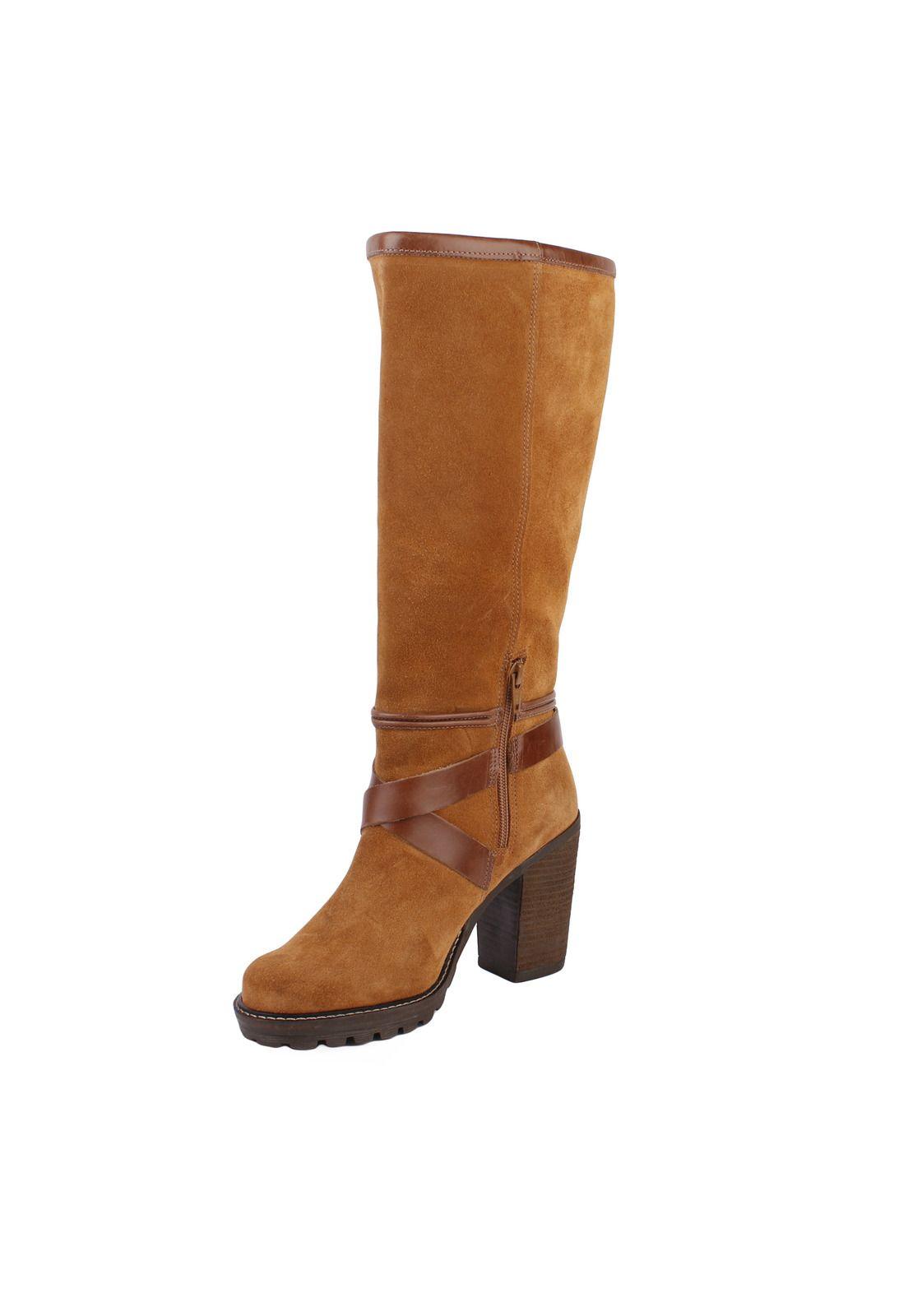 Bota Cuero Mujer Marianne Café-1