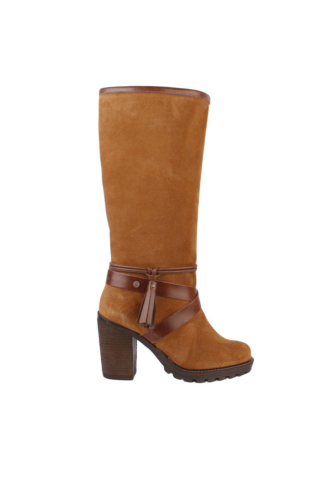 Bota Cuero Mujer Marianne Café-2