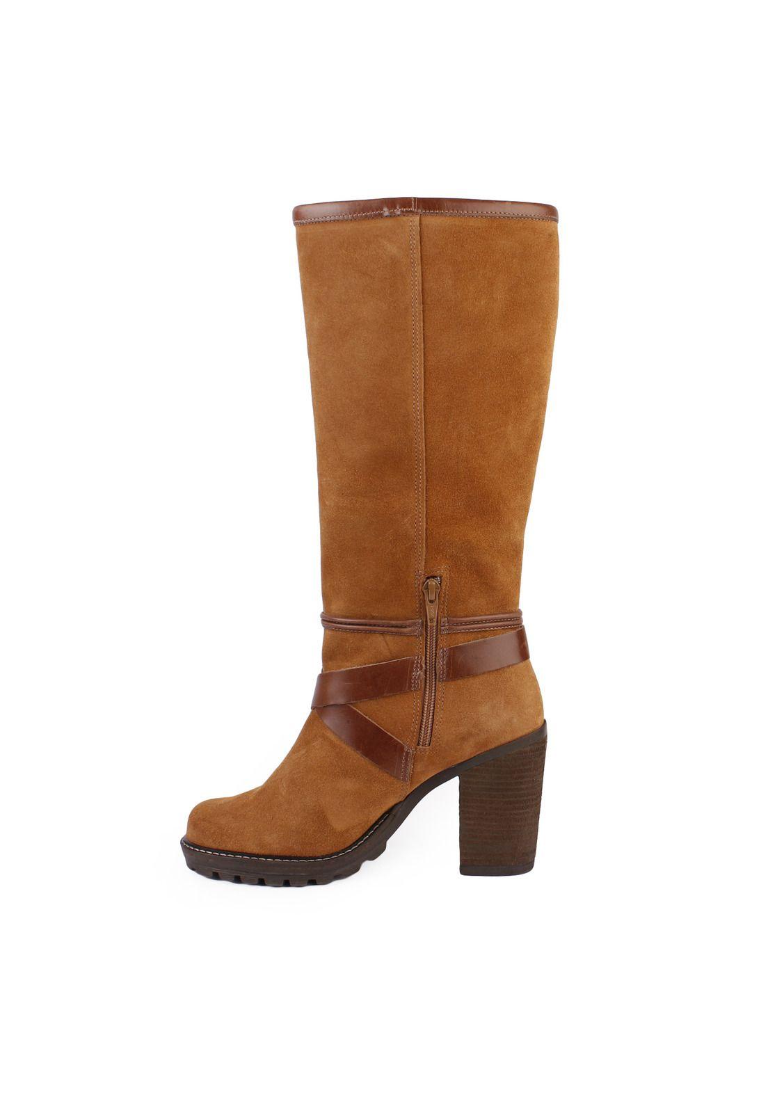 Bota Cuero Mujer Marianne Café-3
