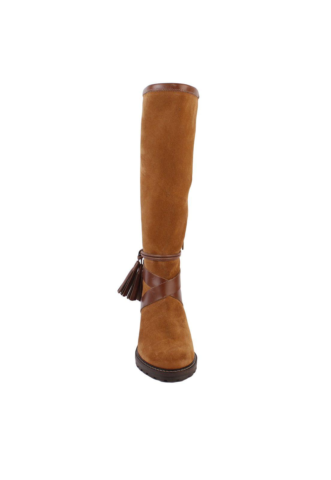 Bota Cuero Mujer Marianne Café-4