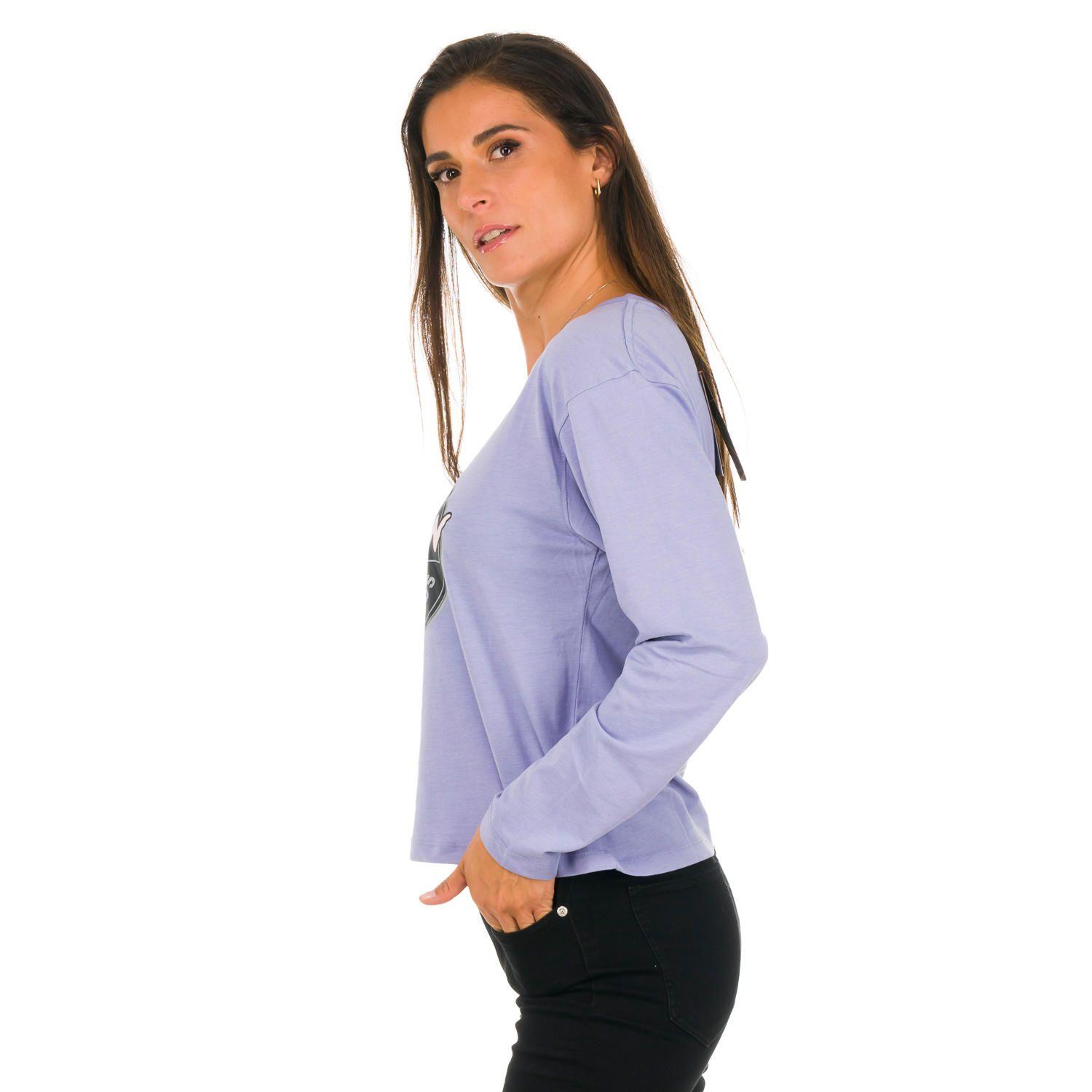 Polera M/L Mujer Retro I Lila -1