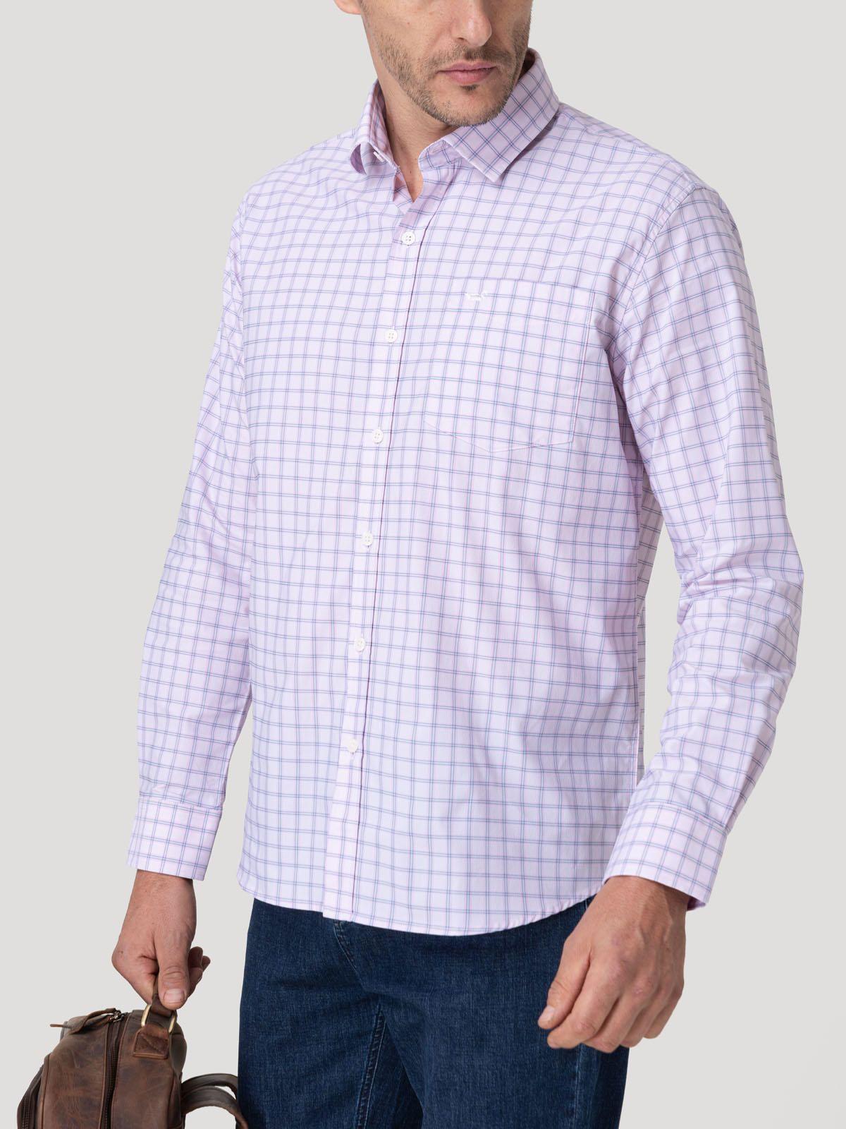 Camisa Smart Travel Hombre Latitude Rosado-4