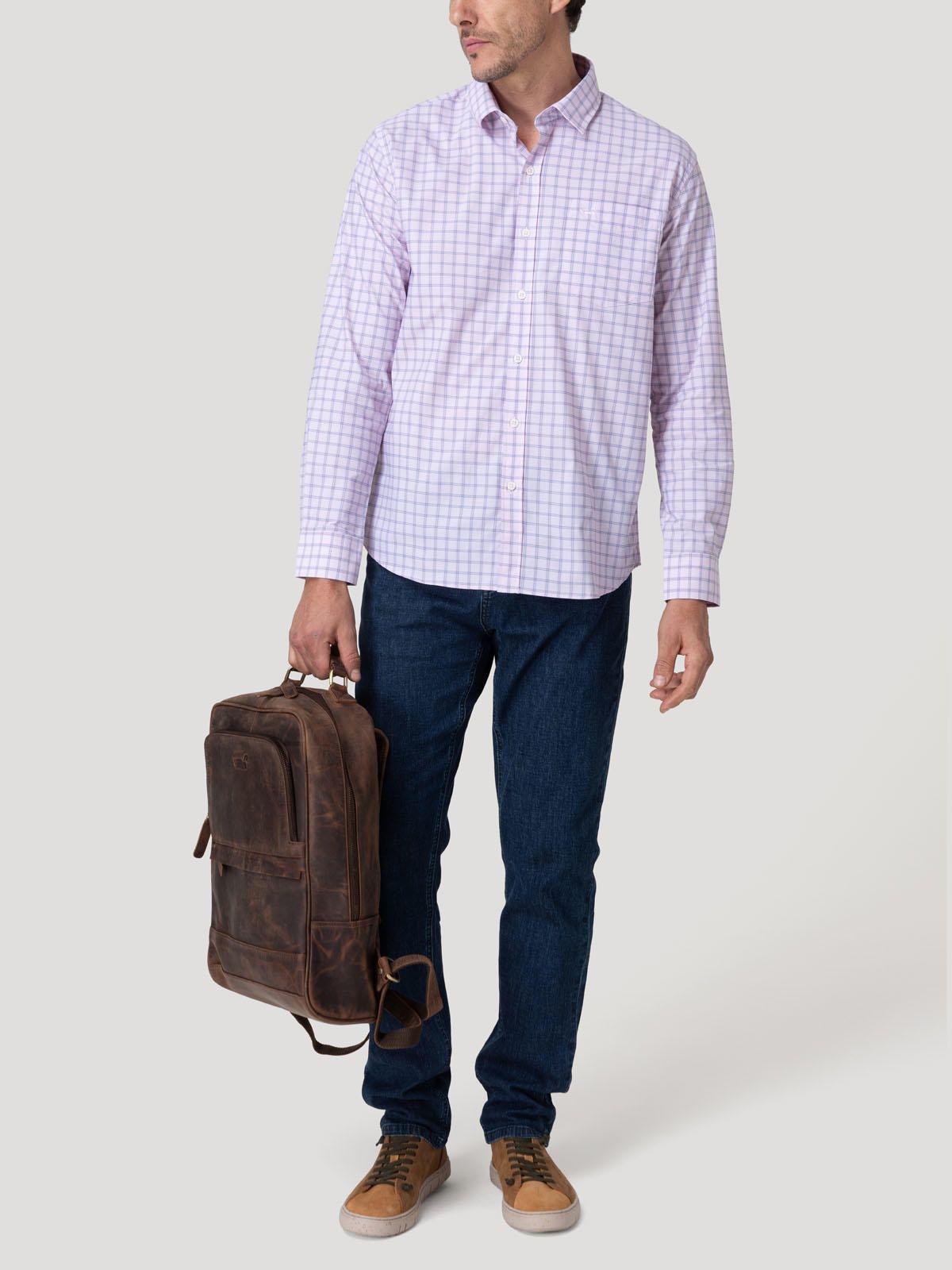 Camisa Smart Travel Hombre Latitude Rosado-7