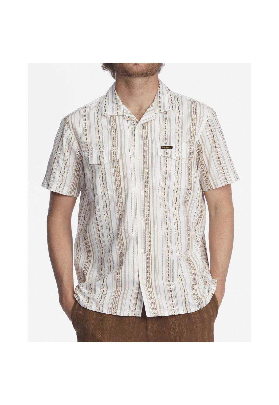 Camisa M/C Wesley Shirt Blanco Hombre-0