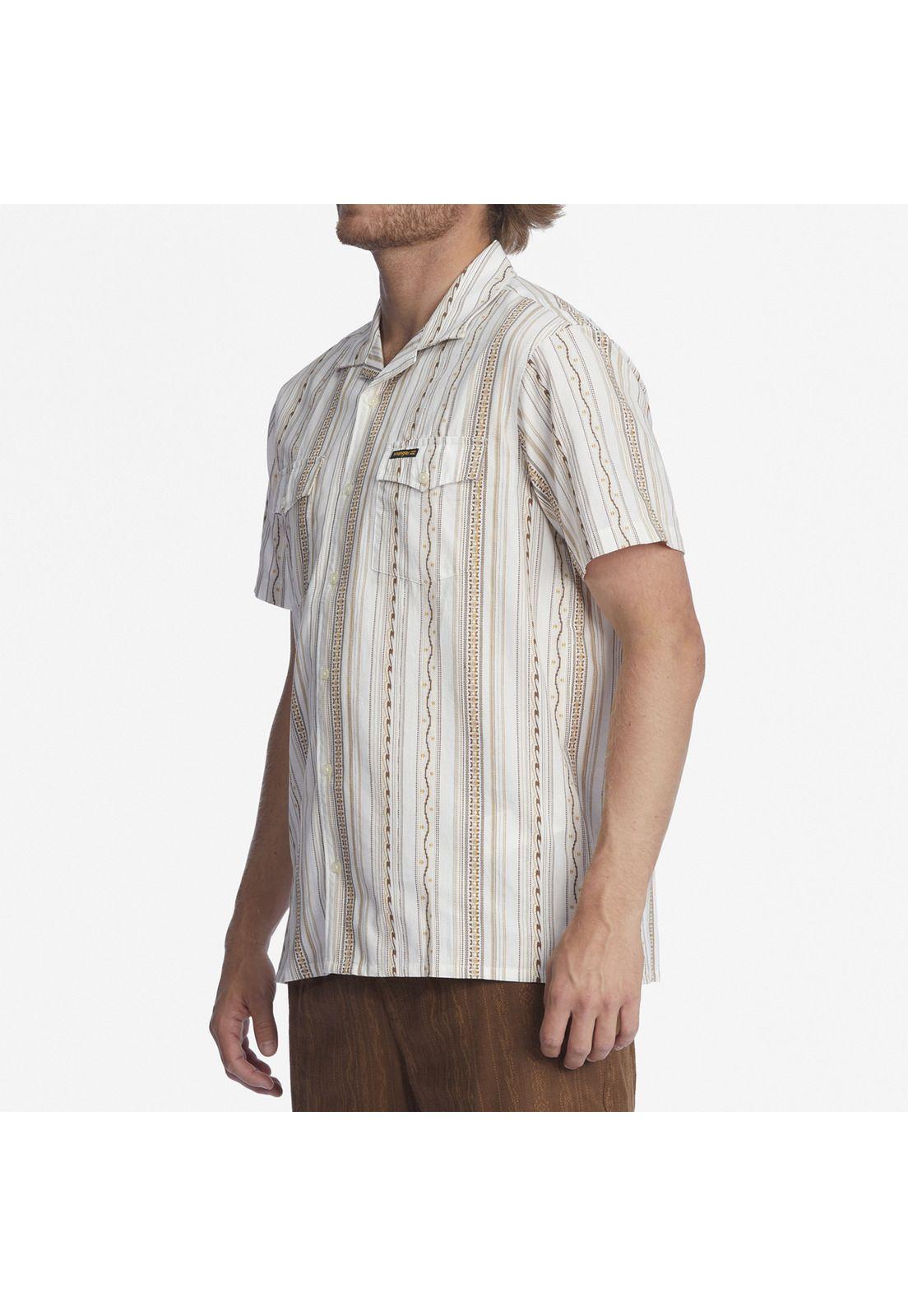 Camisa M/C Wesley Shirt Blanco Hombre-3