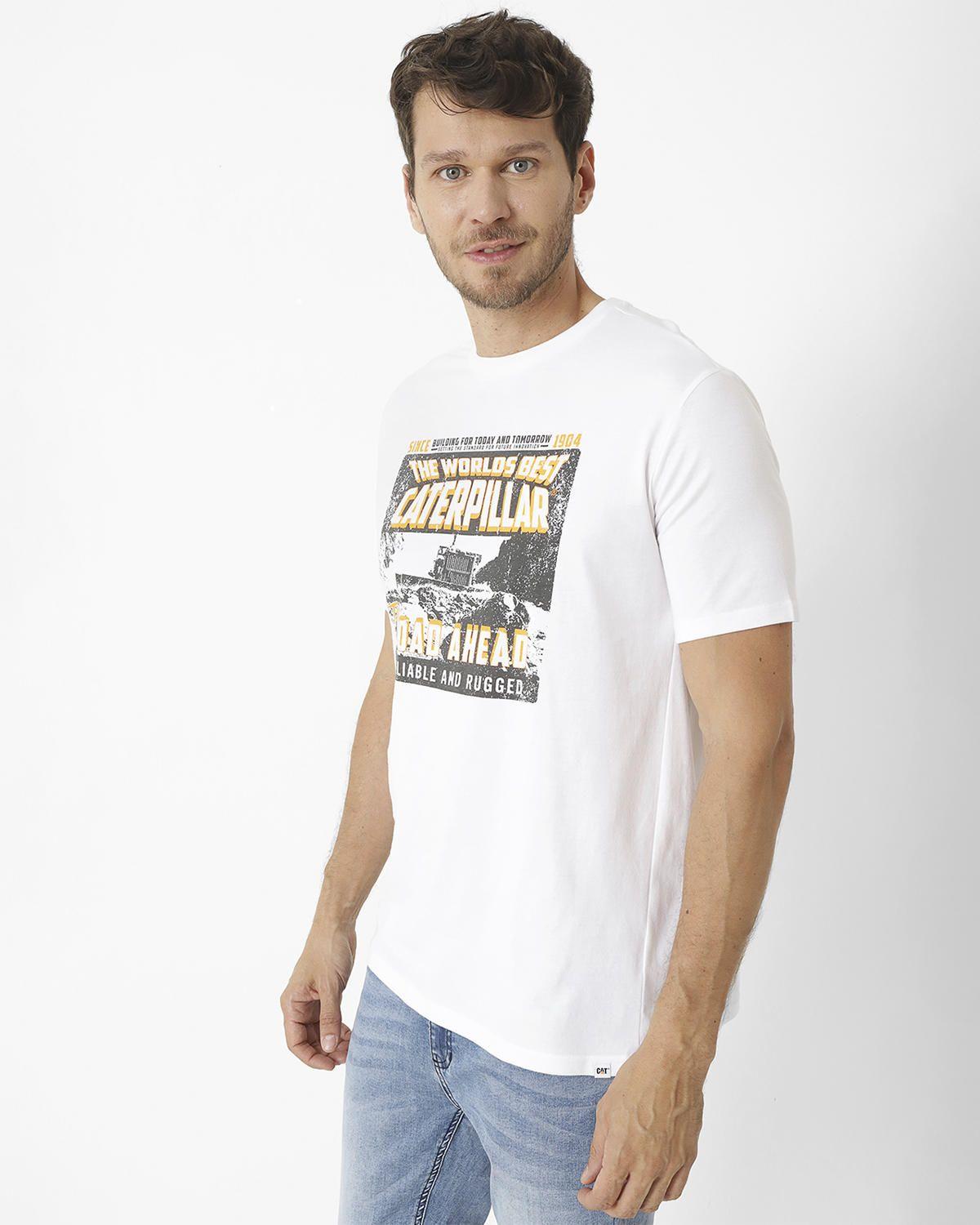Polera M/C The Road Ahead Gra 2 Blanco Hombre-3