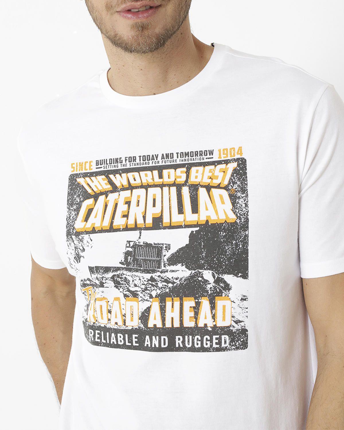 Polera M/C The Road Ahead Gra 2 Blanco Hombre-4