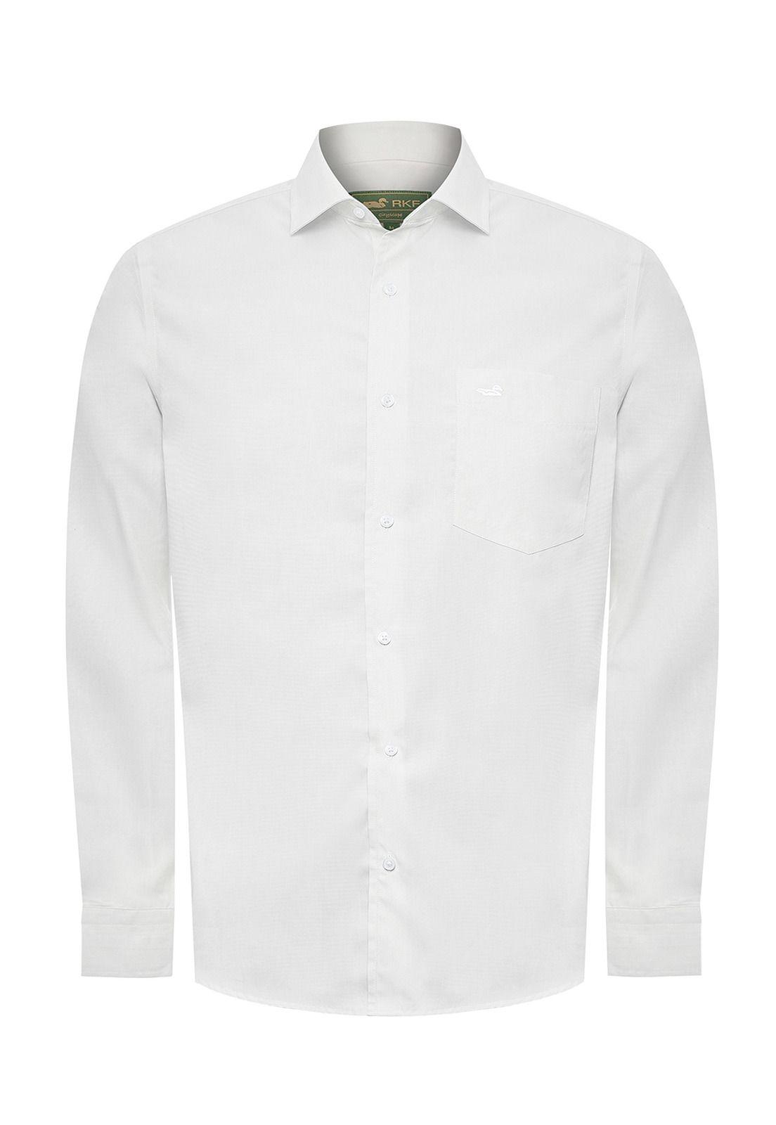 Camisa Algodón Hombre Easysolid Blanco-0