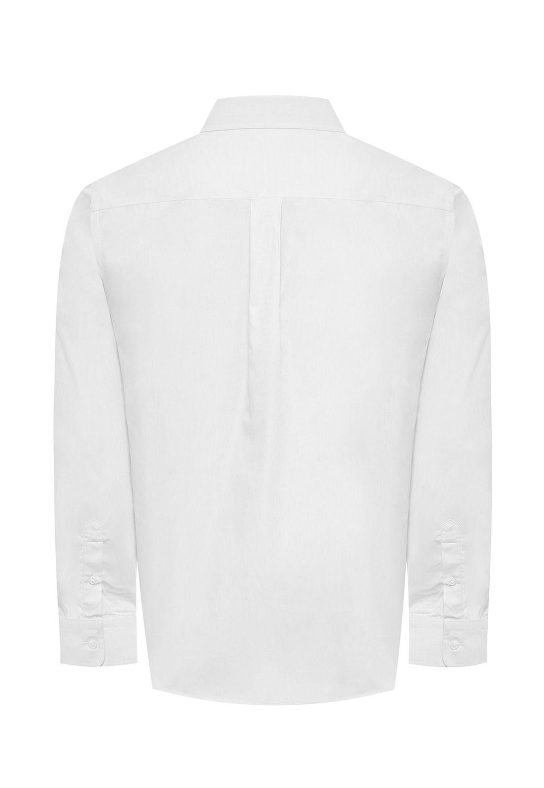 Camisa Algodón Hombre Easysolid Blanco-1