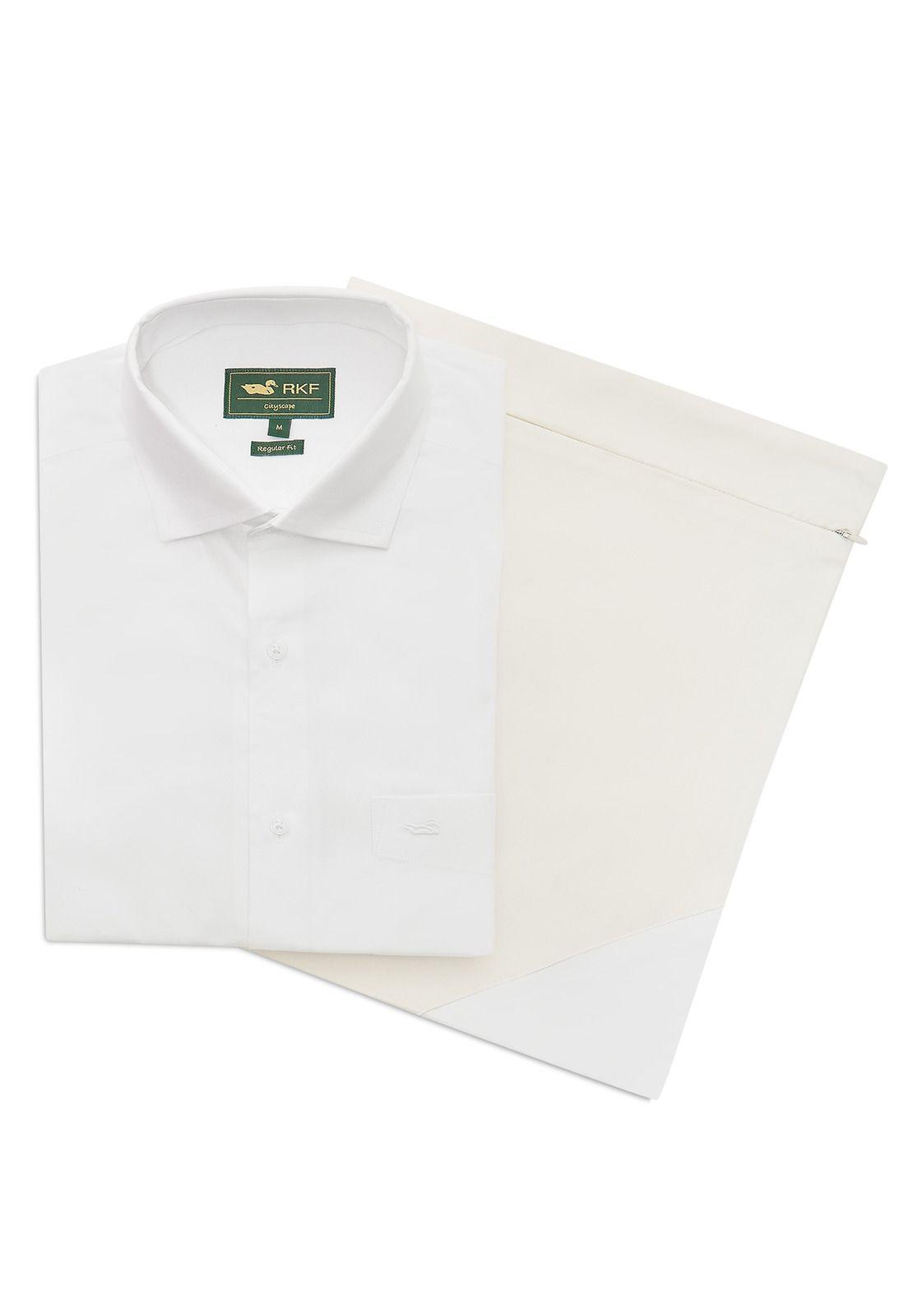 Camisa Algodón Hombre Easysolid Blanco-4