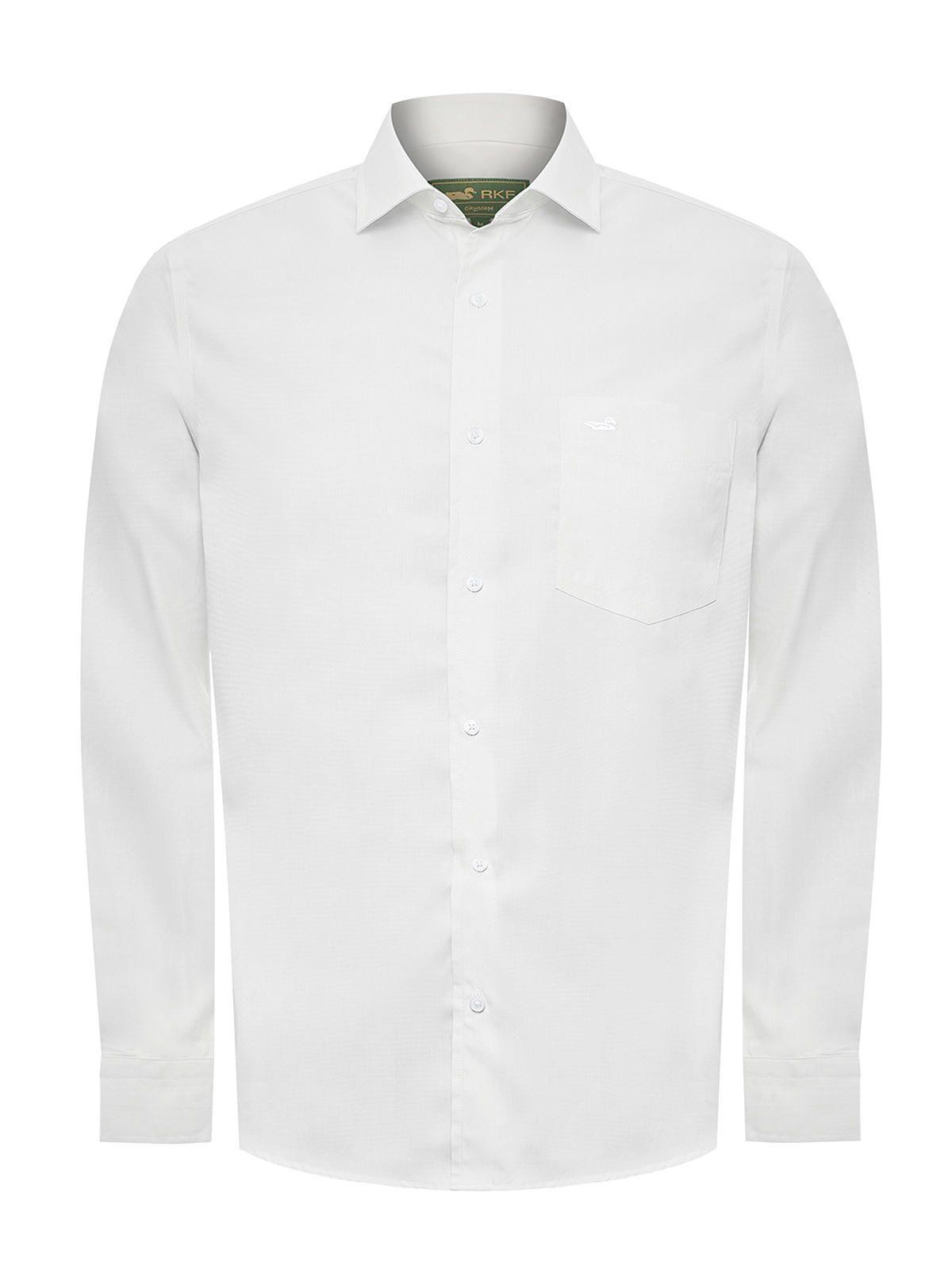 Camisa Algodón Hombre Easysolid Blanco-1
