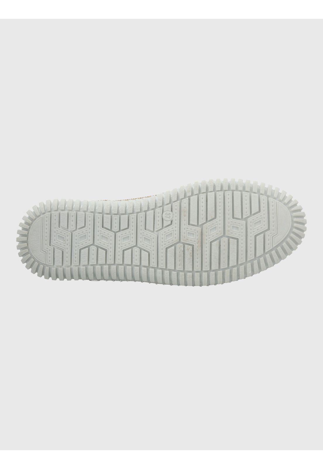 Zapatilla Cuero Mujer Petals Metalizada-7
