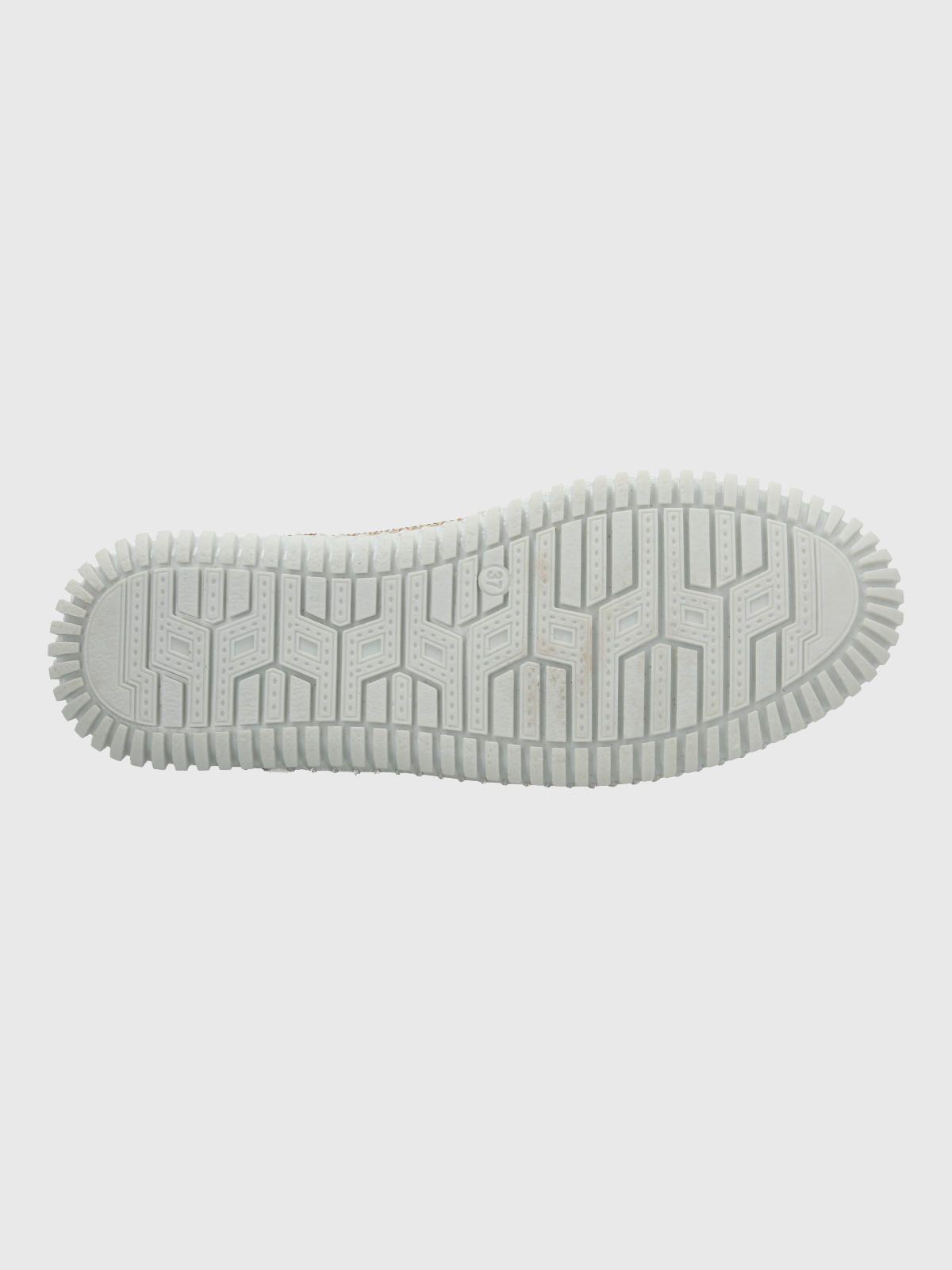 Zapatilla Cuero Mujer Petals Metalizada-7