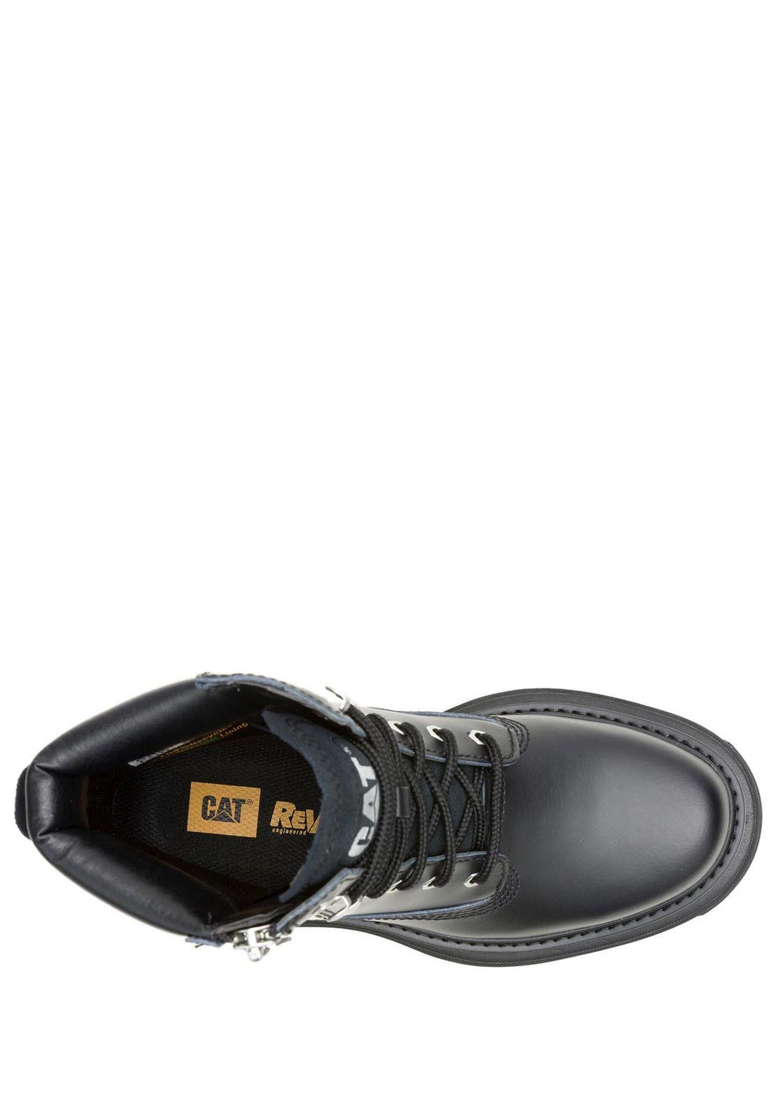 Botín Gamuza Bolder Zip Mujer Negro-6
