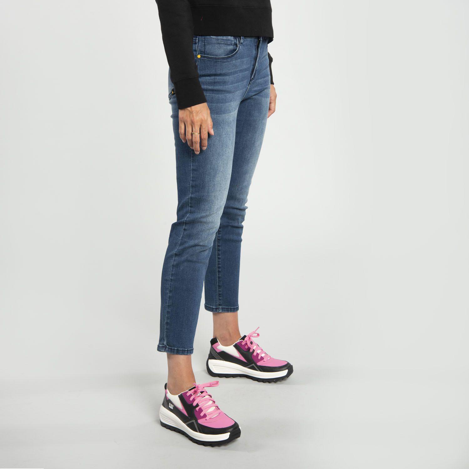 Jeans Mujer Symbol High Rise Straight Azul-1