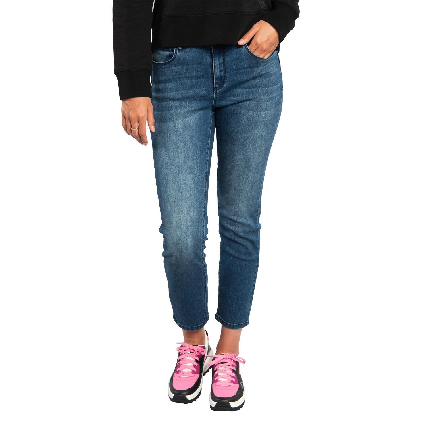 Jeans Mujer Symbol High Rise Straight Azul-0
