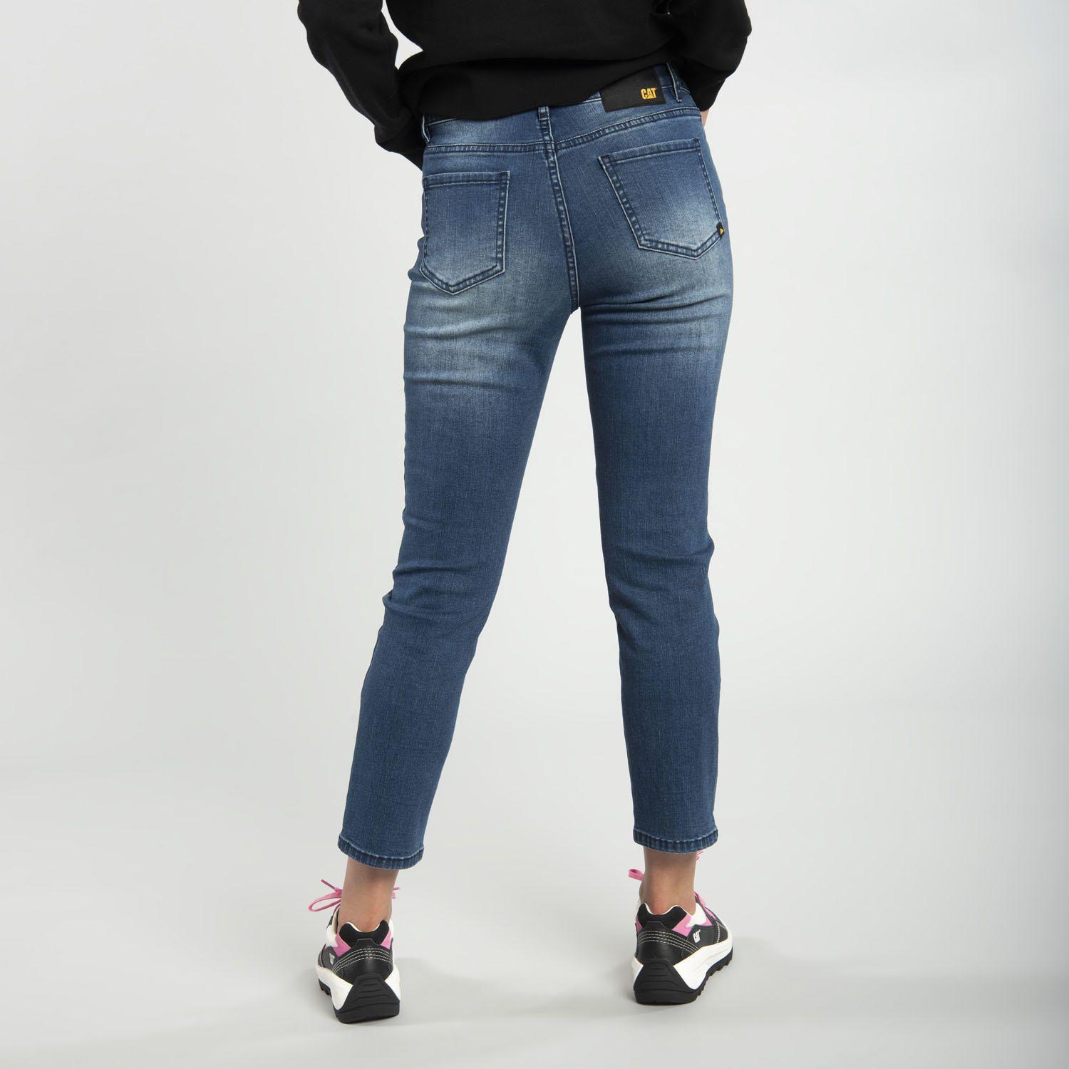 Jeans Mujer Symbol High Rise Straight Azul-2