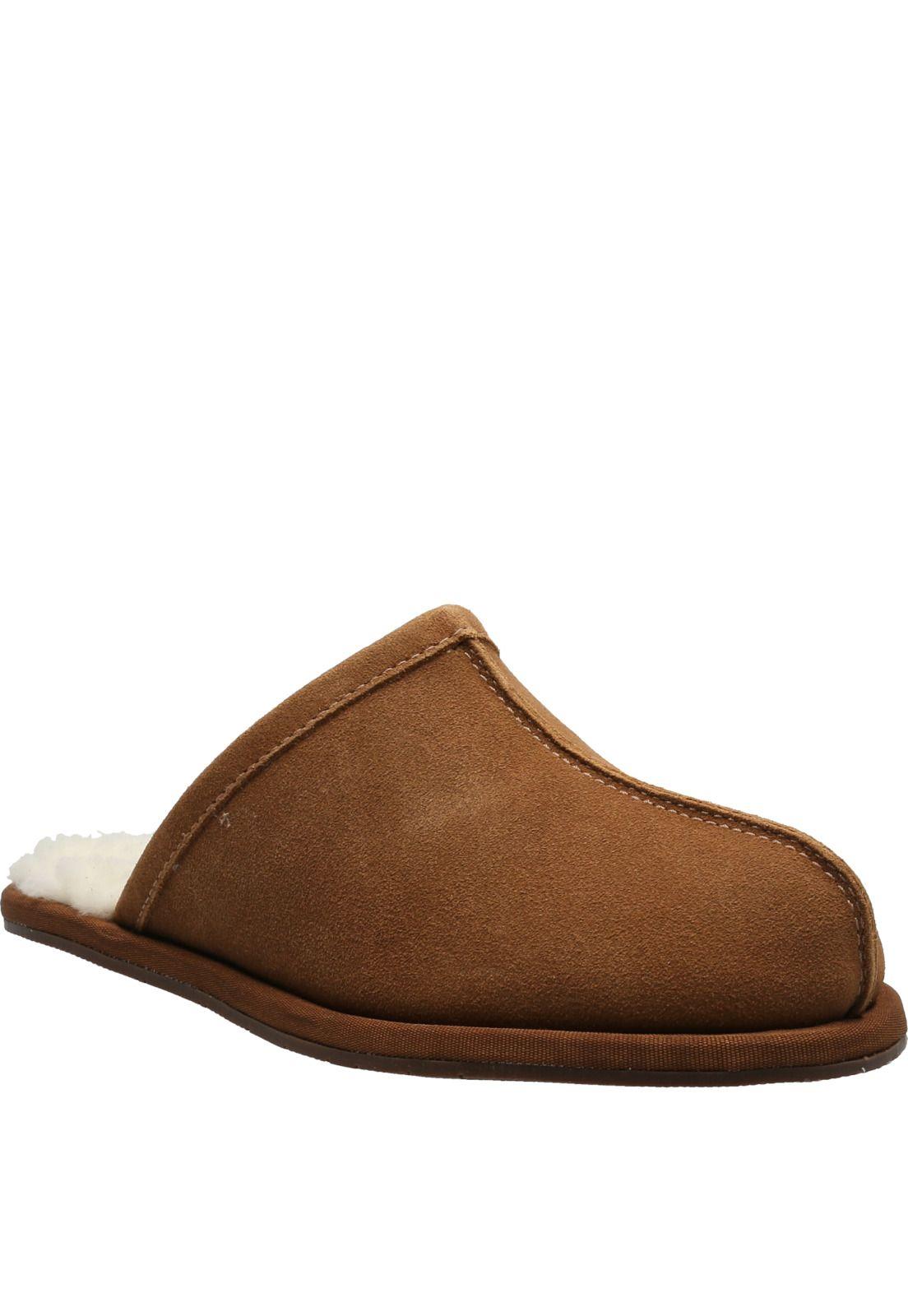 Pantufla Cuero Hp Slipper Leone Café-0