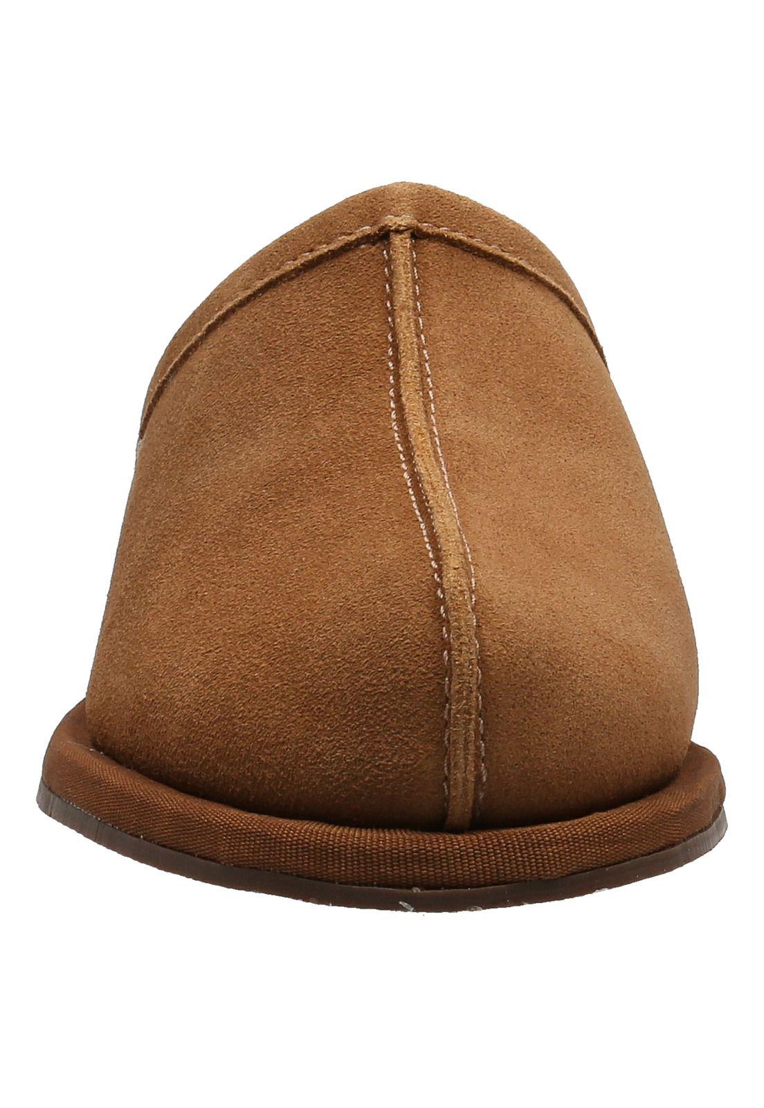 Pantufla Cuero Hp Slipper Leone Café-2