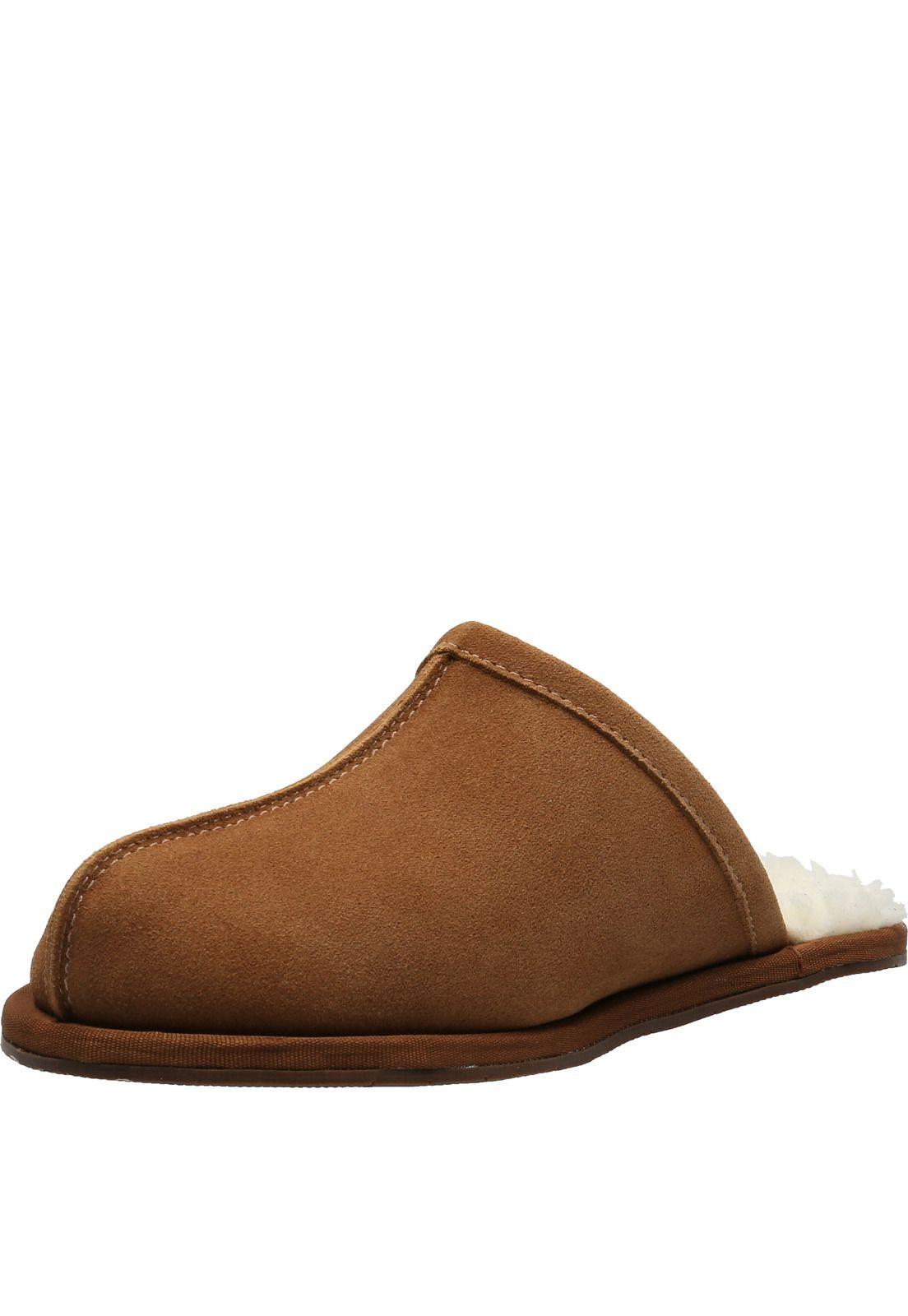 Pantufla Cuero Hp Slipper Leone Café-3