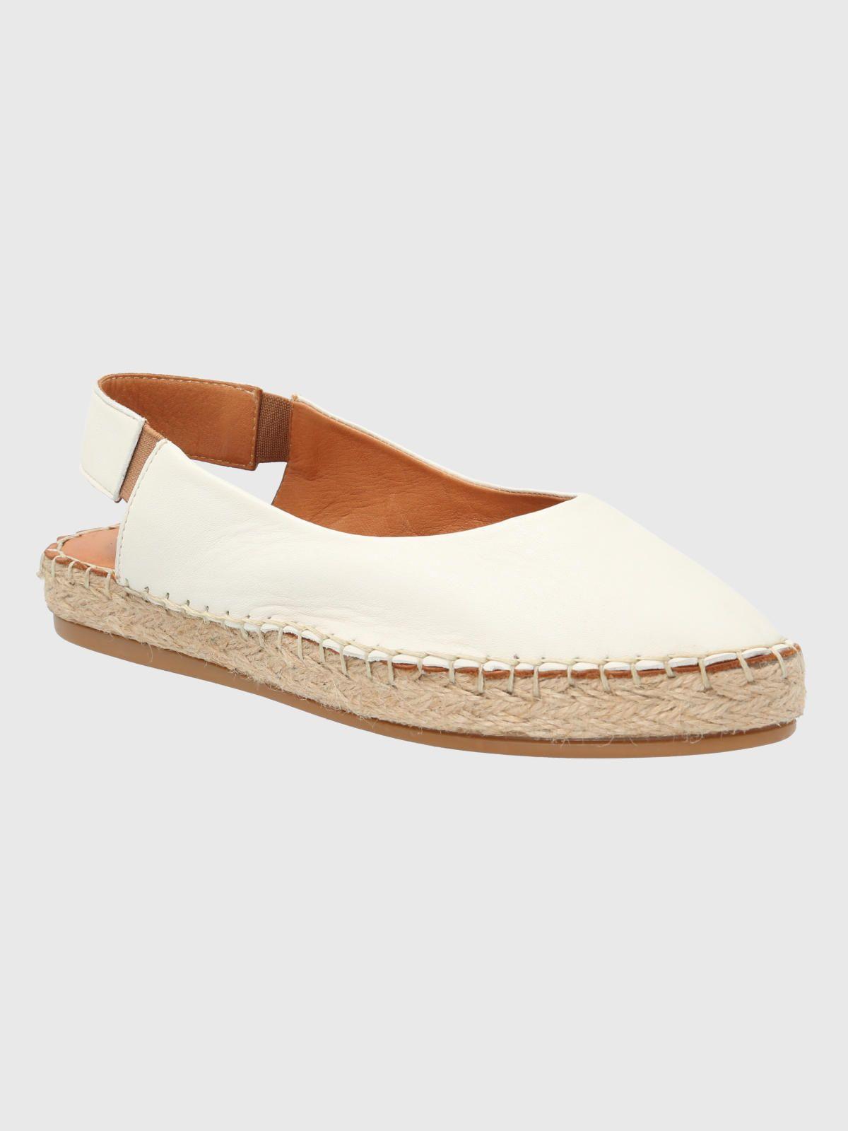 Mocasín Cuero Blanco Mujer Teglio -0