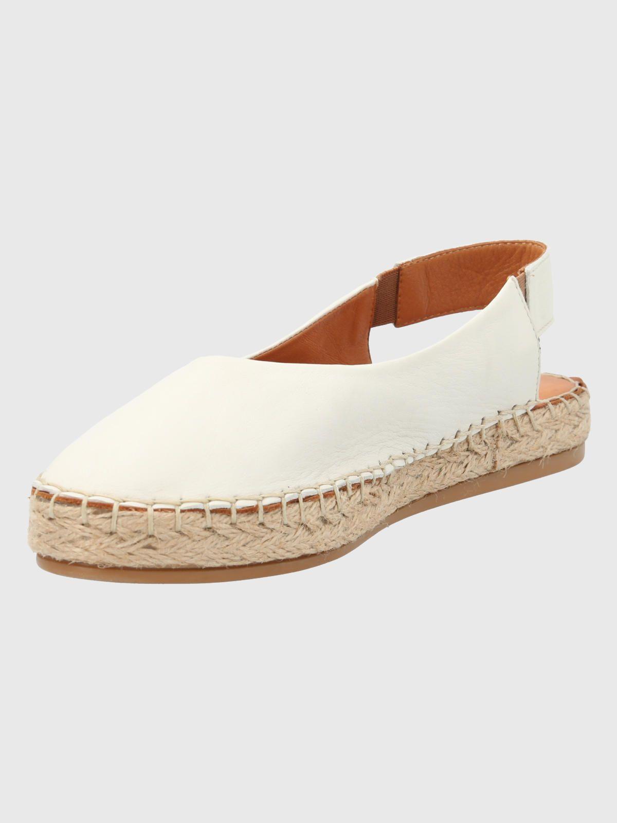 Mocasín Cuero Blanco Mujer Teglio -3