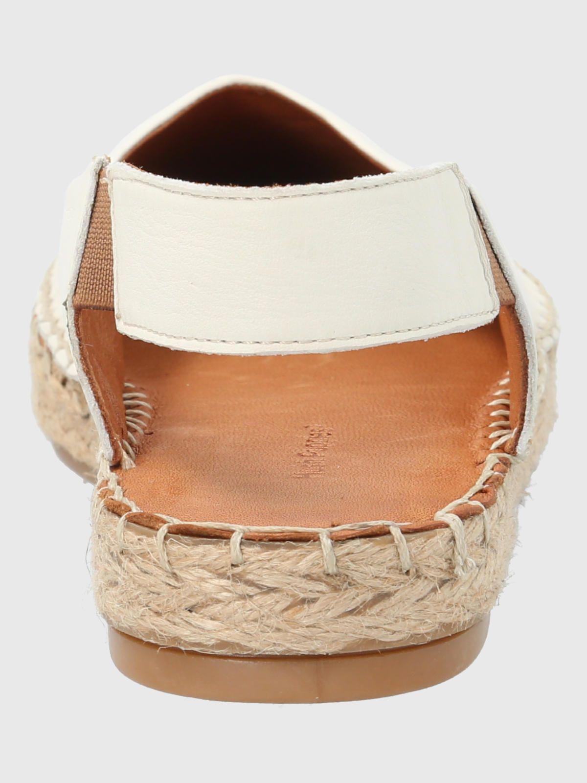 Mocasín Cuero Blanco Mujer Teglio -5