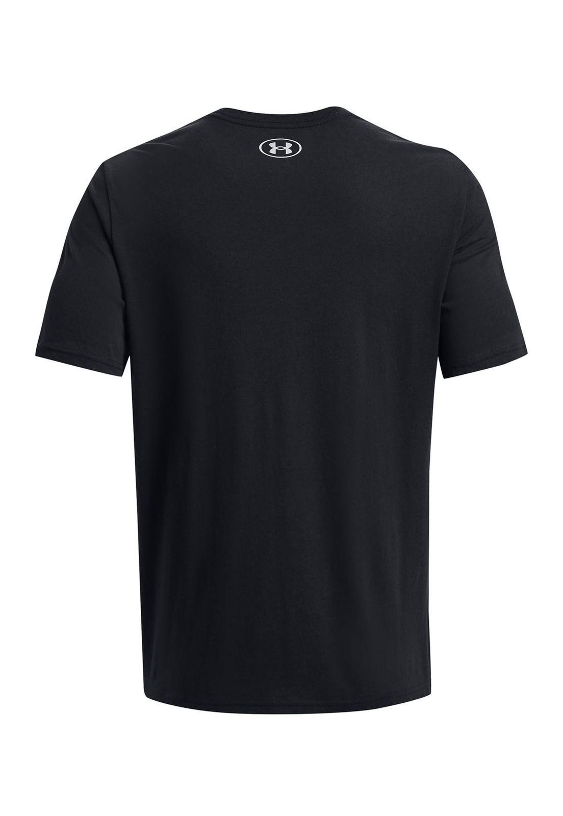 Polera manga corta Stripe hombre Negro-1
