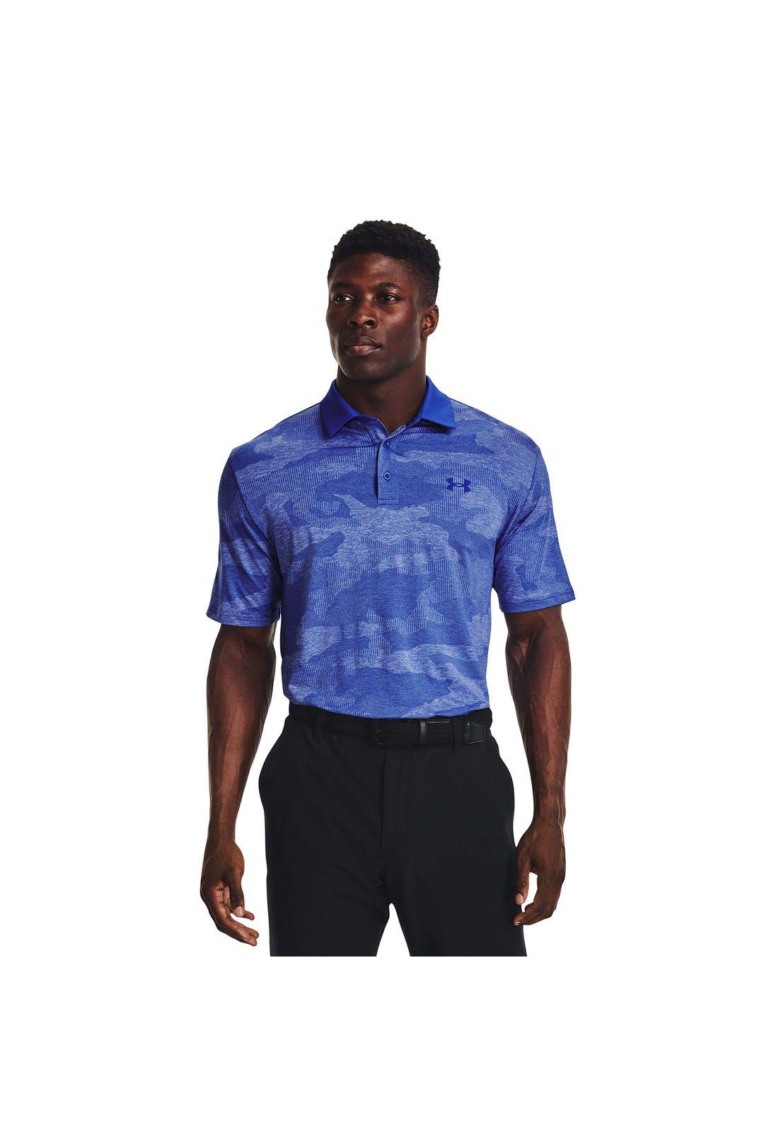Polera Polo UA Playoff 2.0 Jac hombre Azul-3