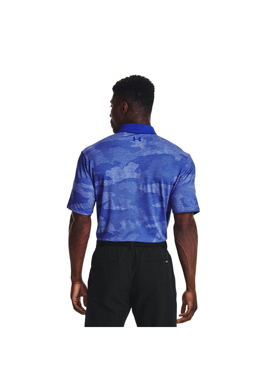 Polera Polo UA Playoff 2.0 Jac hombre Azul-4