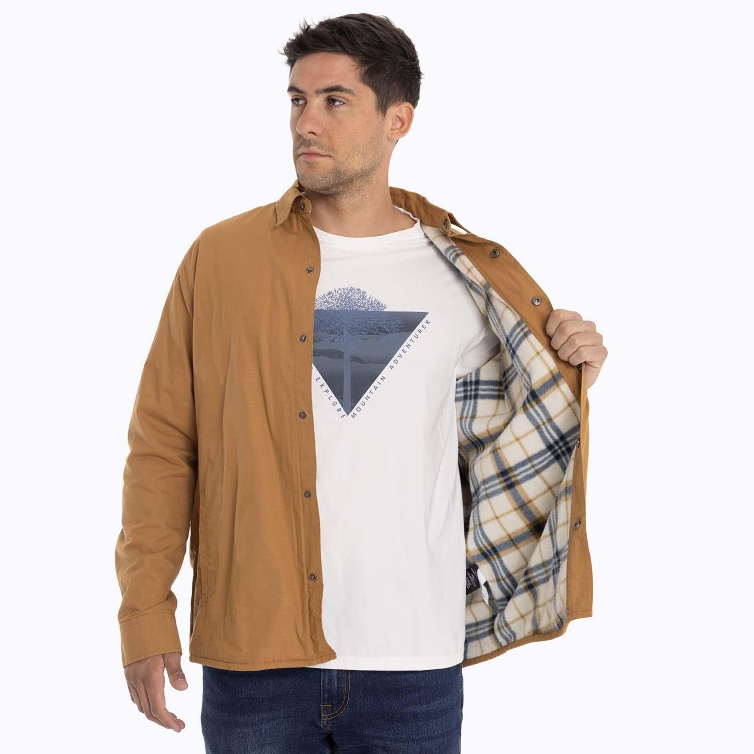 Chaqueta Sobrecamisa Hombre Carson Ov Mostaza Merrell-1