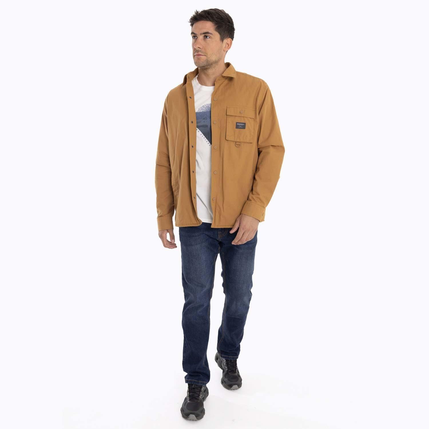 Chaqueta Sobrecamisa Hombre Carson Ov Mostaza Merrell-9