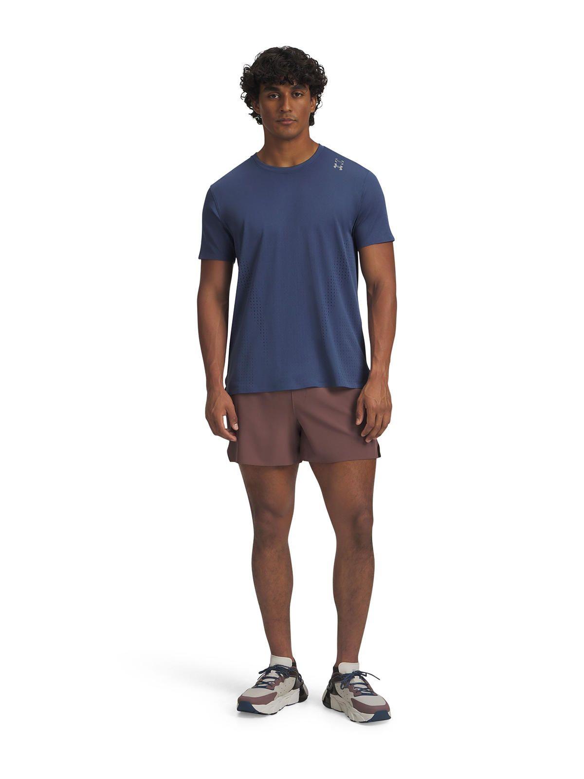 Polera Manga Corta Training para hombre Halo Vent azul  -3