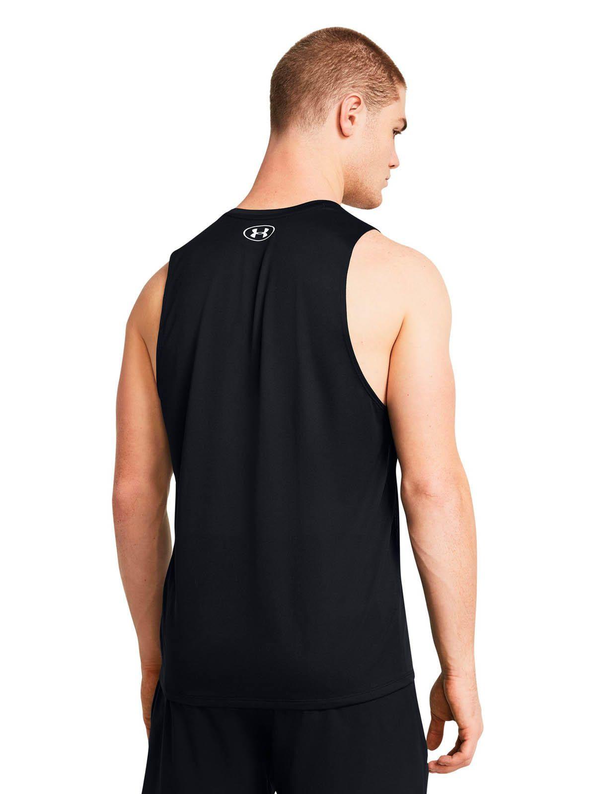Polera sin mangas UA Tech hombre Negro-4