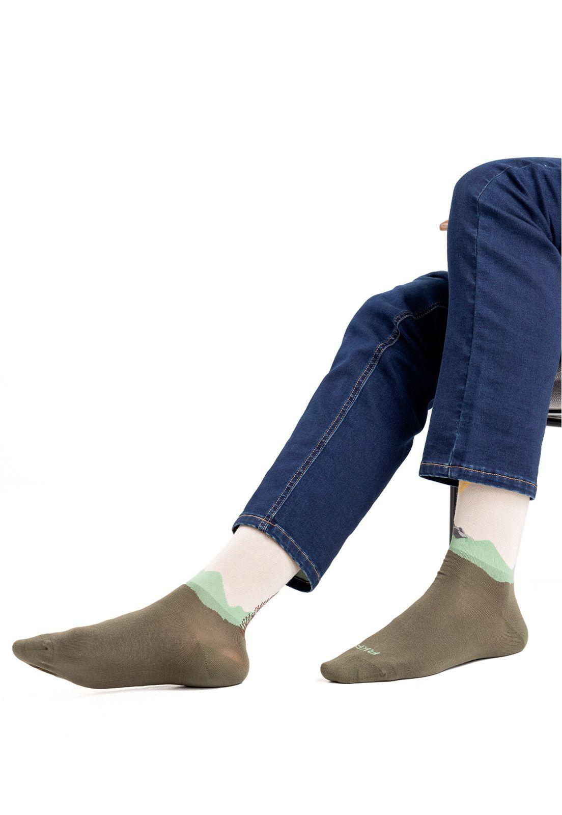 Calcetín Hombre Mountain Amarillo-1