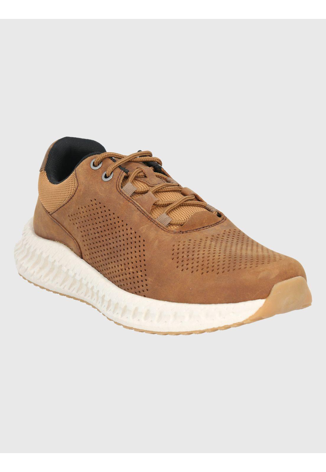 Zapatilla Café Hombre Spinal Lthr Lace -0
