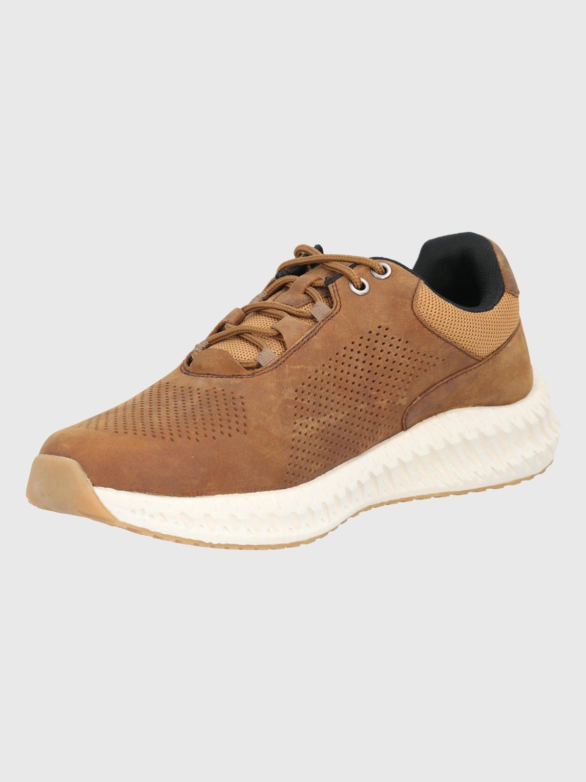 Zapatilla Café Hombre Spinal Lthr Lace -3