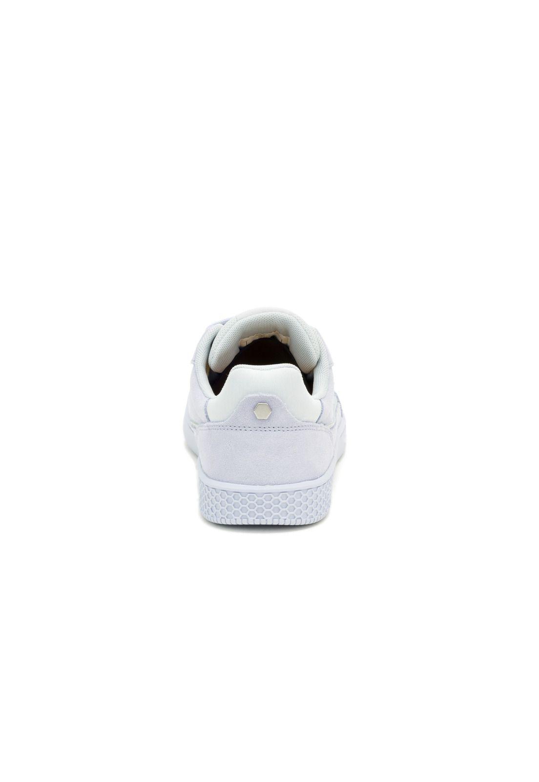 Zapatilla Sin Caña Pause Retro T-Toe Mujer Blanca-5
