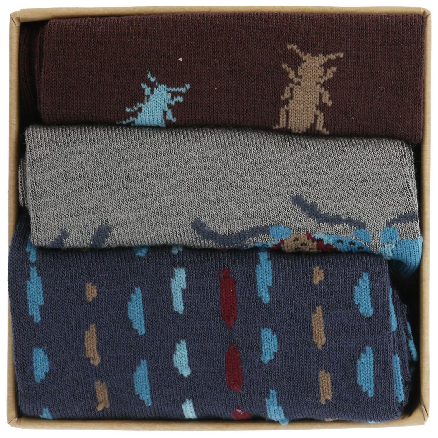 Calcetín Bambú Hombre Pack Gift Esc MultiColor-2