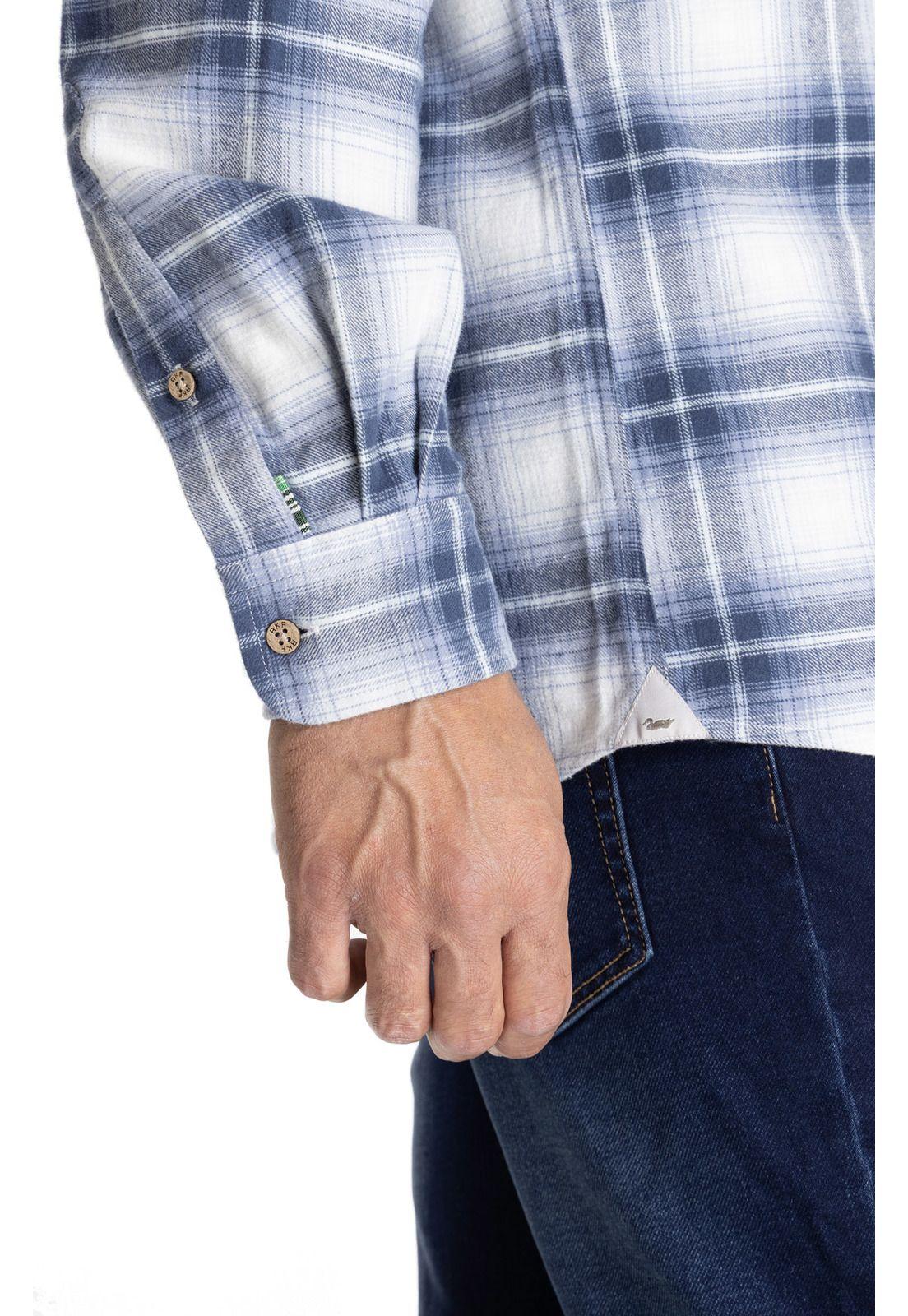 Camisa M/L Hombre Padua Azul-7