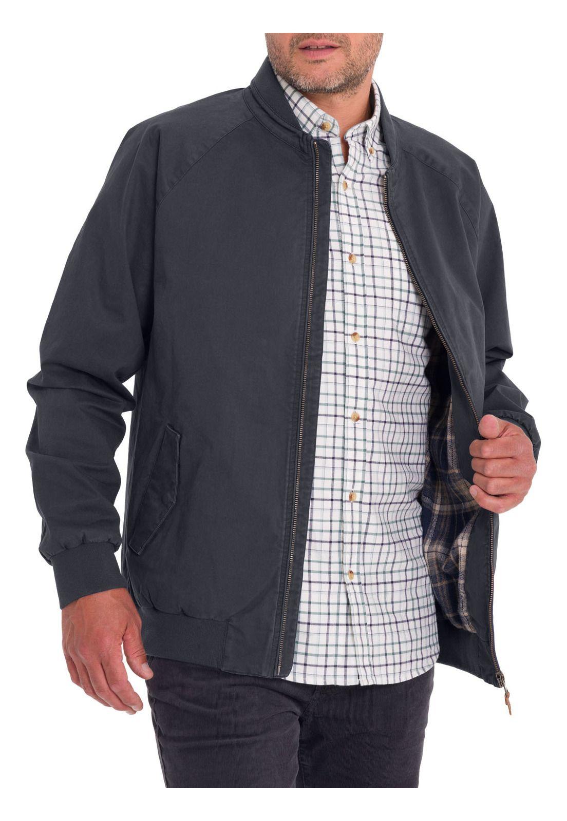 Chaqueta Algodón Orgánico Hombre Classic Azul-5