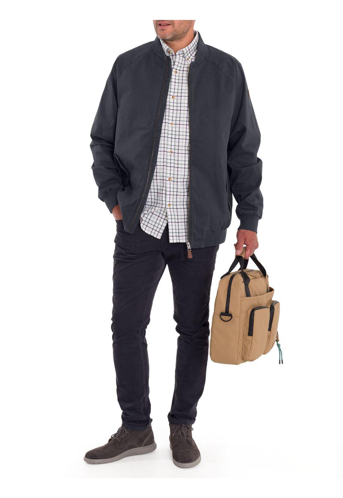 Chaqueta Algodón Orgánico Hombre Classic Azul-8