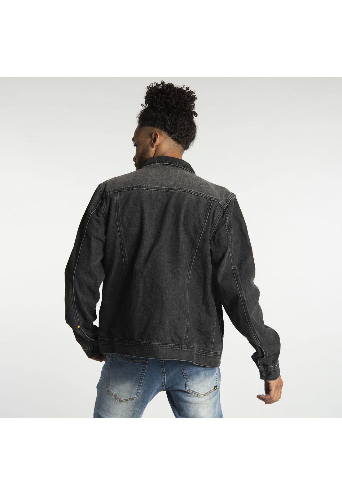 Chaqueta Hombre Fdtn Flannel Lined D Negro-2