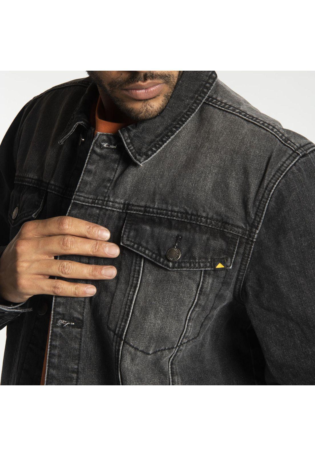 Chaqueta Hombre Fdtn Flannel Lined D Negro-3