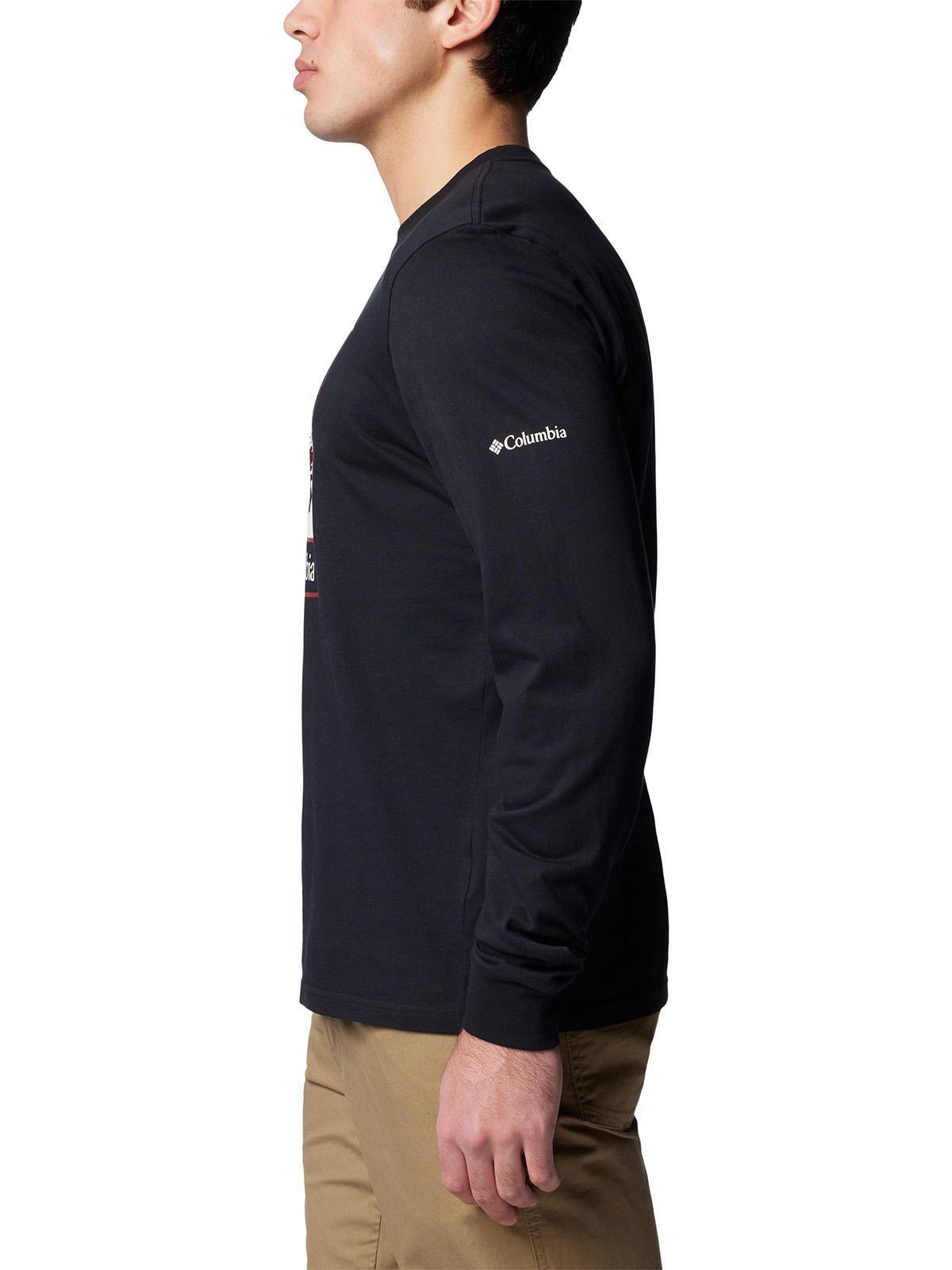 Polera manga larga Hombre  Seasonal Logo Negro-1