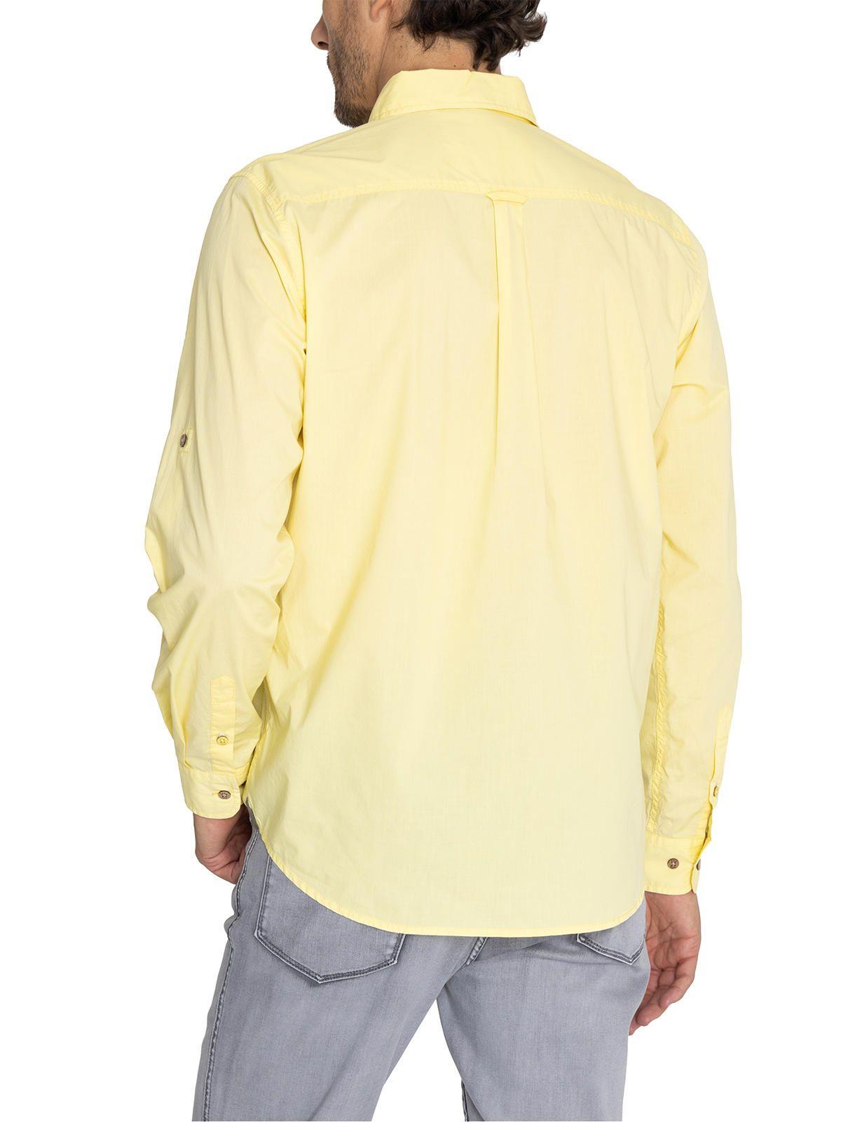 Camisa Algodón Org Amarillo Galiton Hombre -7