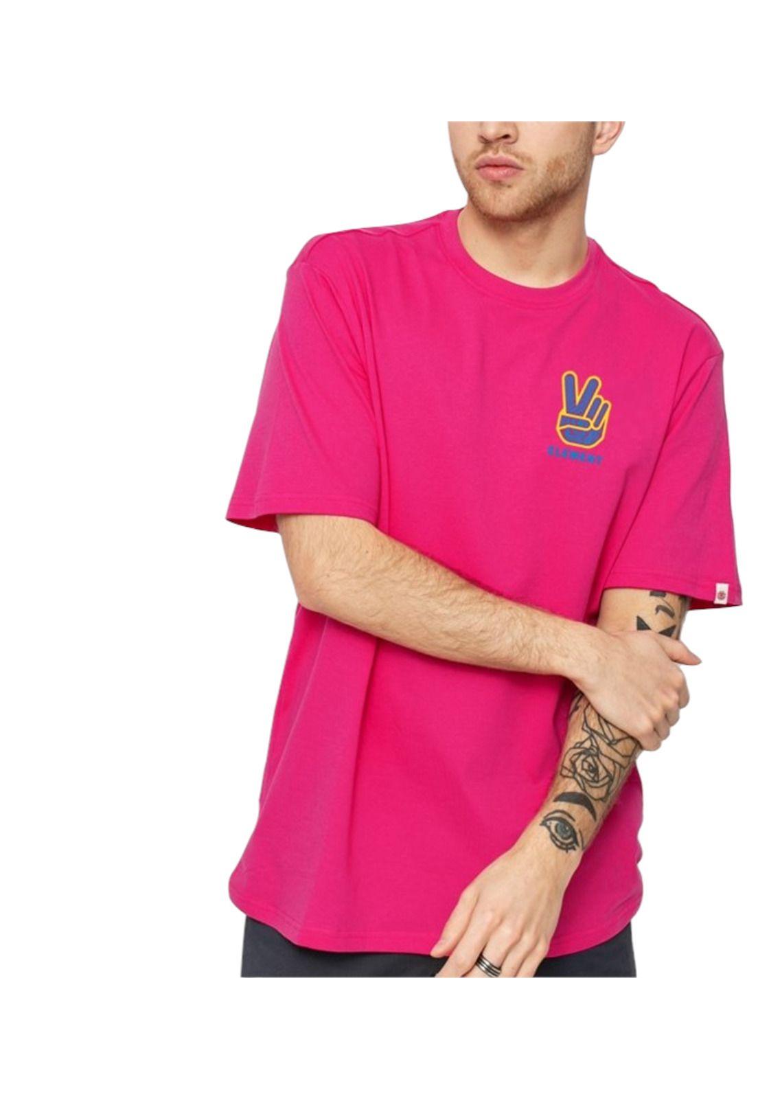 Polera M/C Hombre Tredco Fucsia-0